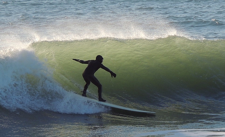 man surfing
