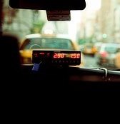 view from inside taxi