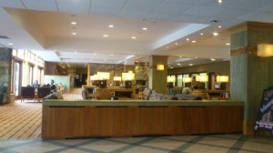 hotel lobby